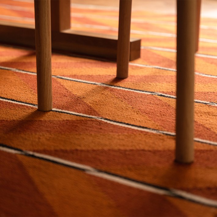 NORDICMODERN - VK-6 Tppe | Orange/Rd | 170 x 240 cm