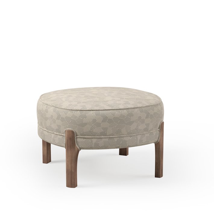 Warm Nordic - Cocktail Lounge Pouf | Smoked Oak