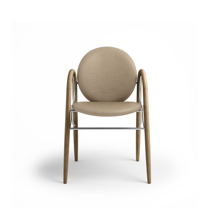 Brdr. Krger - Arkade Spisebordsstol | Fuldpolstret | Eg klar voks olieret