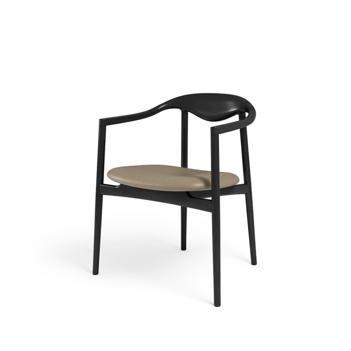 Brdr. Kr�ger - Jari Dining Chair I Fully upholstered I Black ash