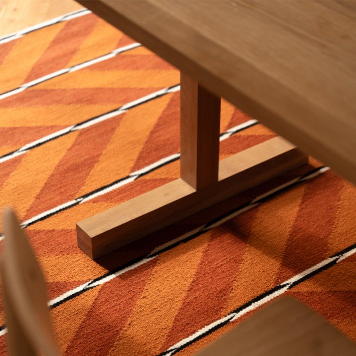 NORDICMODERN - VK-6 Tppe | Orange/Rd | 140 x 200 cm