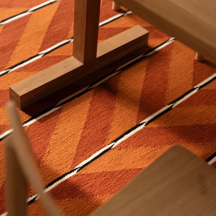 NORDICMODERN - VK-6 Tppe | Orange/Rd | 170 x 240 cm