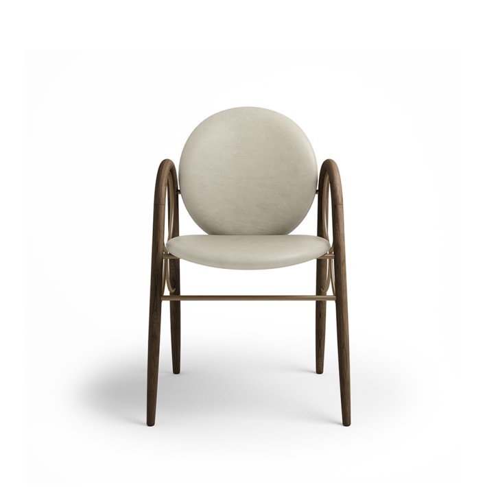 Brdr. Krger - Arkade Spisebordsstol | Fuldpolstret | Eg rget