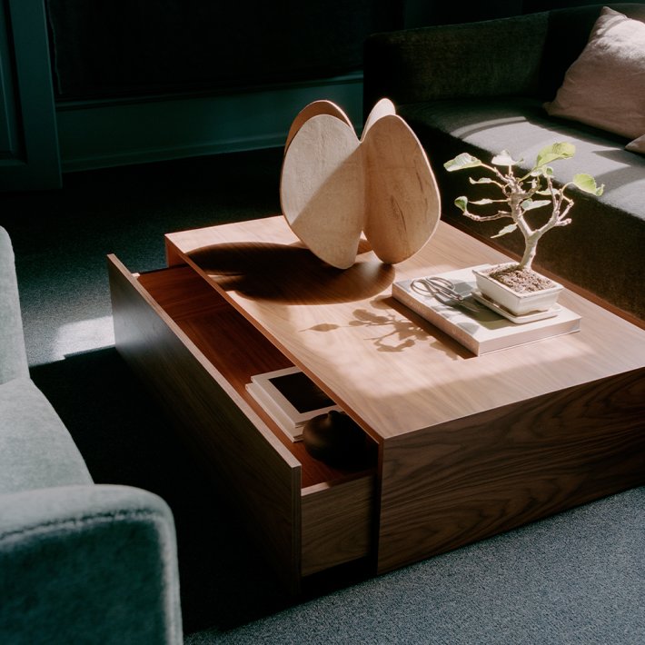 New Works - Mass Coffee Table |High w. Drawer