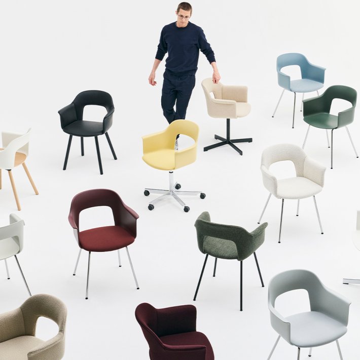 HAY - Layout Armchair 214 | Fuldpolstret | St�lbase