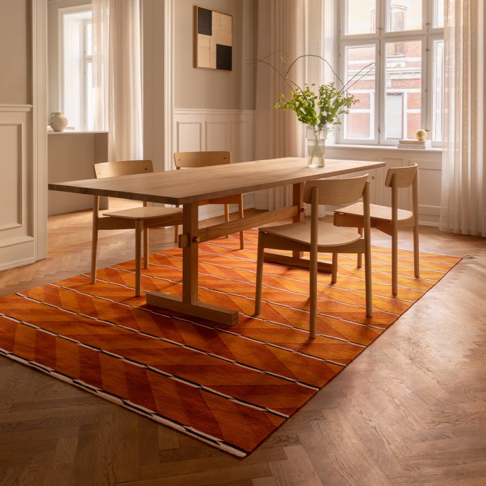NORDICMODERN - VK-6 Tppe | Orange/Rd | 170 x 240 cm