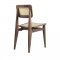Gubi - C-Chair | Un-upholstered, All French Cane |American Walnut Oiled