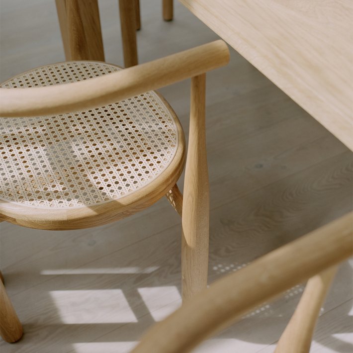 New Works - Bukowski Chair |  Oak w. French Cane
