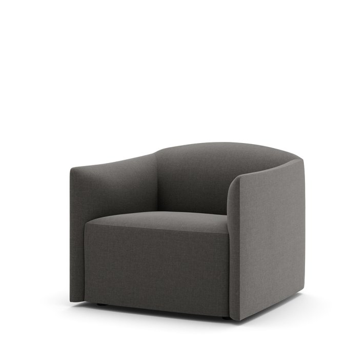 New Works - Shore Lounge Chair Extended Base | Romo Ruskin Lava Rock