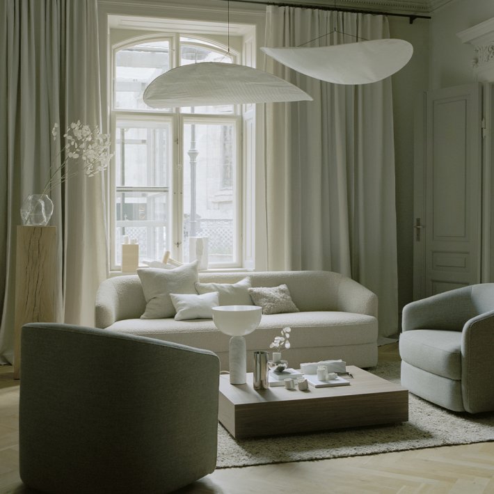 New Works - Mass Wide Coffee Table | W. Drawer