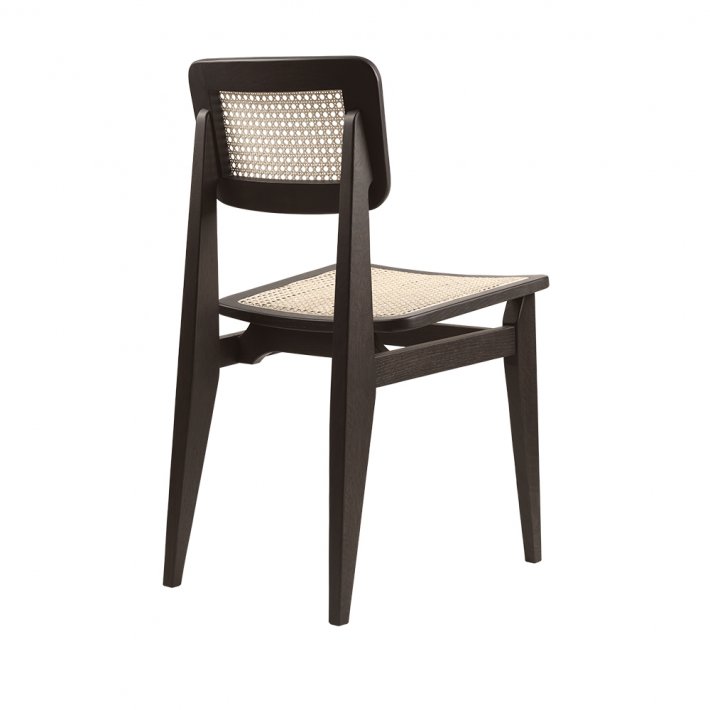Gubi - C-Chair | Un-upholstered, All French Cane |Smoked