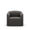 New Works - Shore Lounge Chair Extended Base | Romo Ruskin Lava Rock