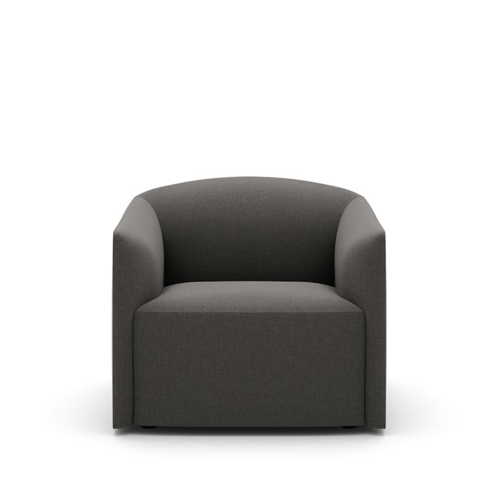 New Works - Shore Lounge Chair Extended Base | Romo Ruskin Lava Rock