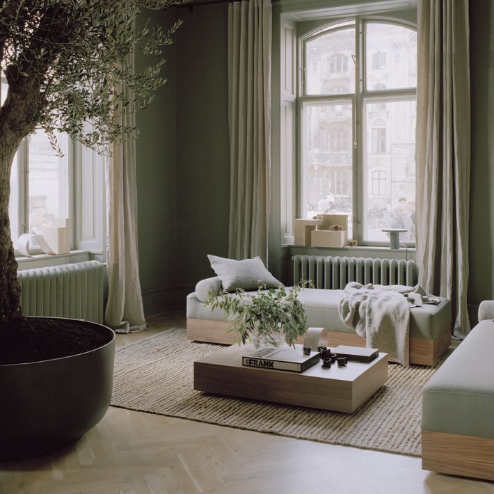 New Works - Mass Wide Coffee Table | W. Drawer