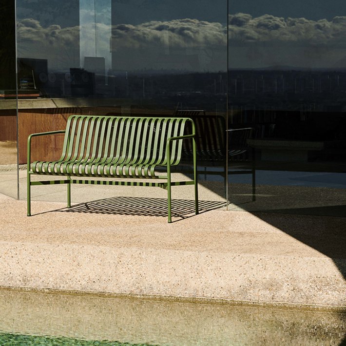 HAY - Palissade Dining Bench | Bnk med Armln