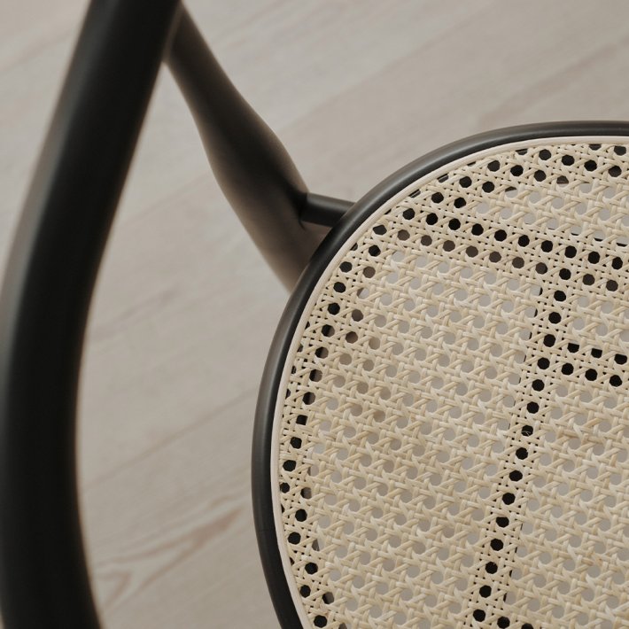 New Works - Bukowski Chair |  Black w. French Cane