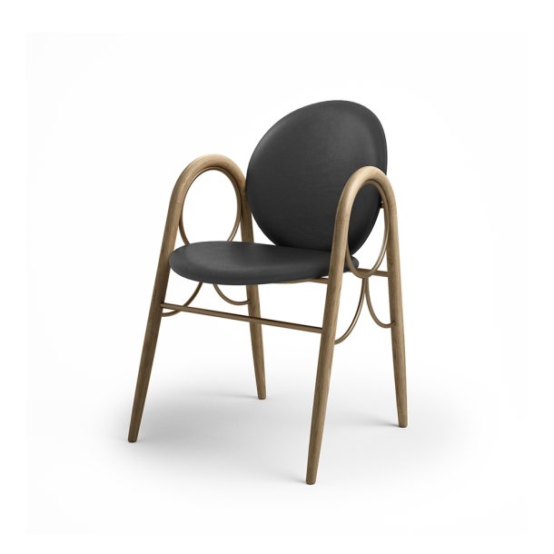 Brdr. Krger - Arkade Spisebordsstol | Fuldpolstret | Eg klar voks olieret