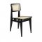 Gubi - C-Chair | Un-upholstered, All French Cane |Black Stained Oak - Matt Lacquered