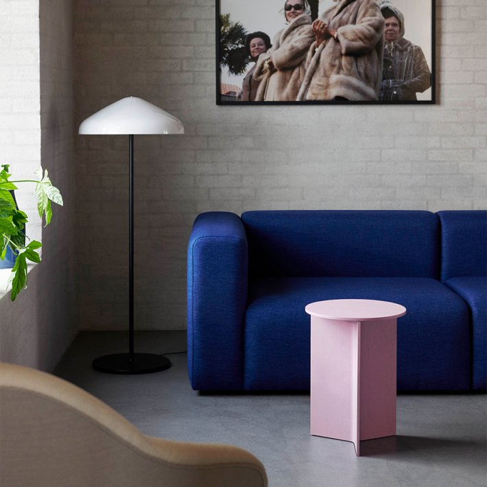 HAY - Slit Table Wood | High | Pink