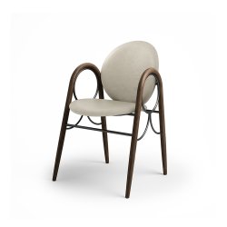 Brdr. Krger - Arkade Spisebordsstol | Fuldpolstret | Eg rget