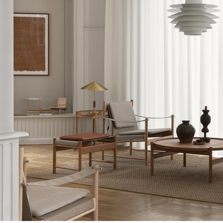 Brdr. Krger - HB Lounge Chair |Olieret kirsebr