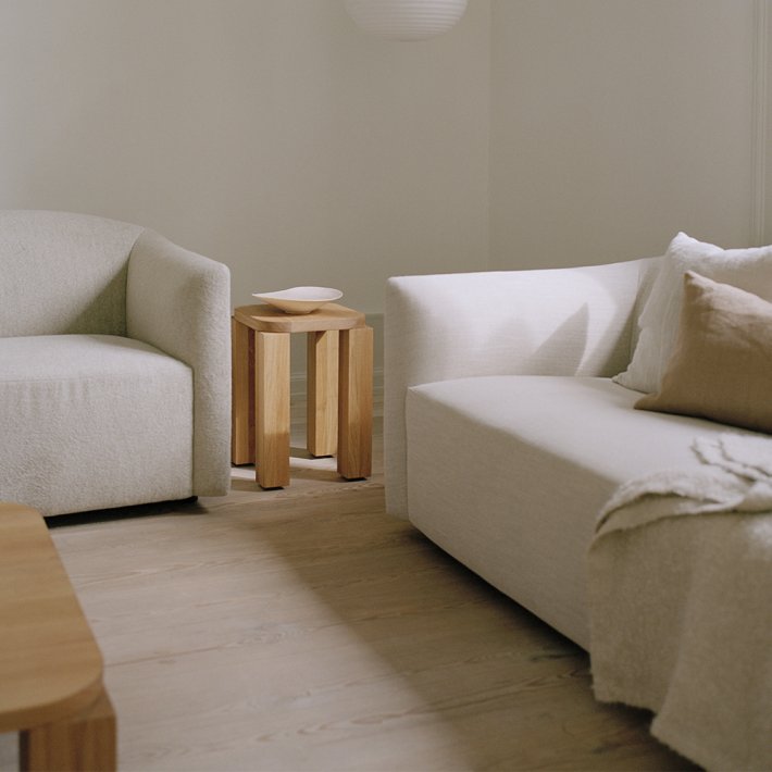 New Works - Shore Lounge Chair Extended Base | Romo Ruskin Quill