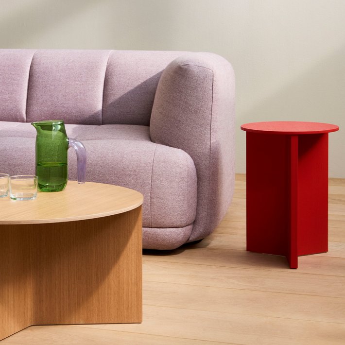 HAY - Slit Table Wood | High