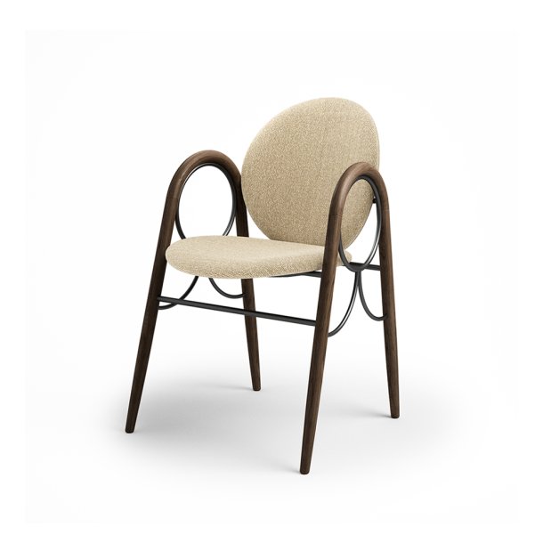 Brdr. Krger - Arkade Spisebordsstol | Fuldpolstret | Eg rget