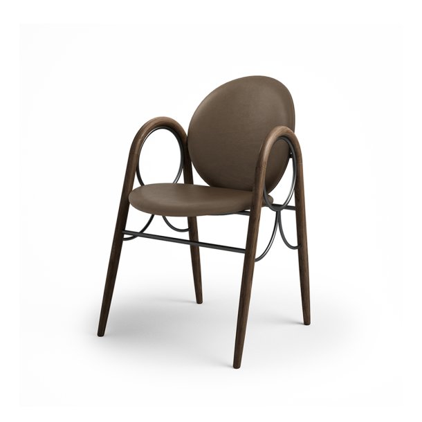 Brdr. Krger - Arkade Spisebordsstol | Fuldpolstret | Eg rget