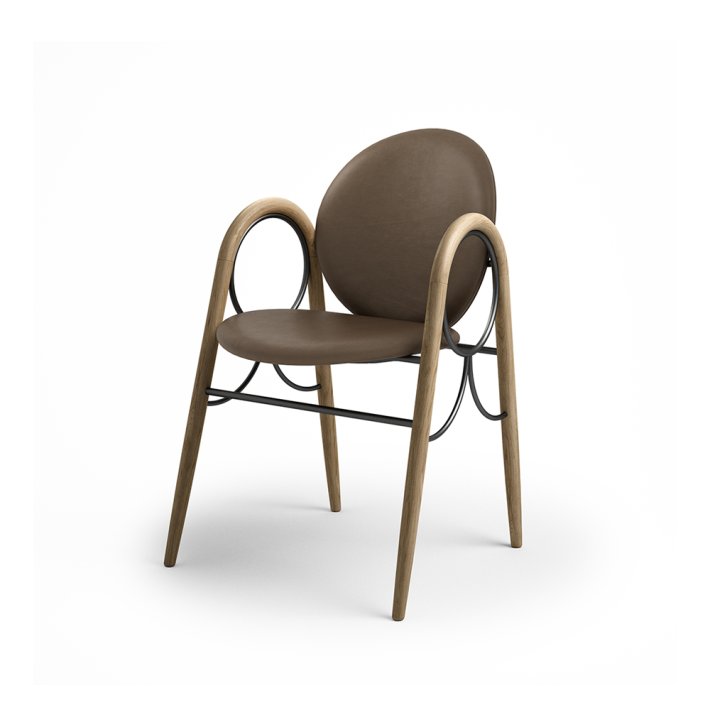 Brdr. Krger - Arkade Spisebordsstol | Fuldpolstret | Eg klar voks olieret