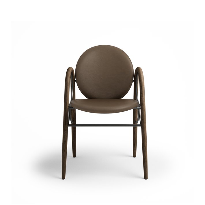 Brdr. Krger - Arkade Spisebordsstol | Fuldpolstret | Eg rget