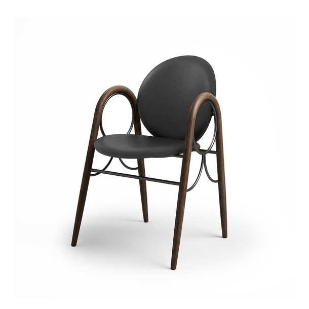 Brdr. Krger - Arkade Spisebordsstol | Fuldpolstret | Eg rget