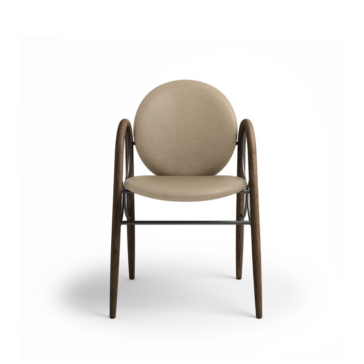 Brdr. Krger - Arkade Spisebordsstol | Fuldpolstret | Eg rget