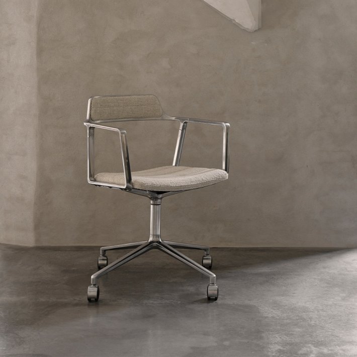 Vipp - Vipp 452 | Swivel Chair | Tide Dark Sand | Hjul
