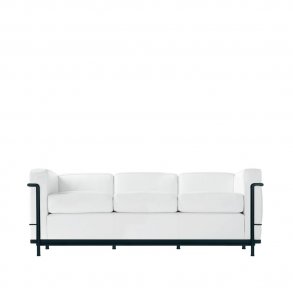 Cassina - Fauteuil Grand Confort | Petit modle | 3-seater sofa | Black frame l Leather