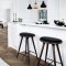 Mater - High Stool | Leather Seat