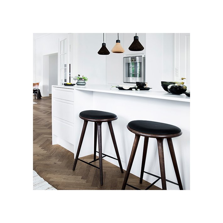 Mater - High Stool | Leather Seat