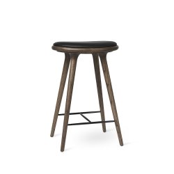Mater - High Stool | Leather Seat