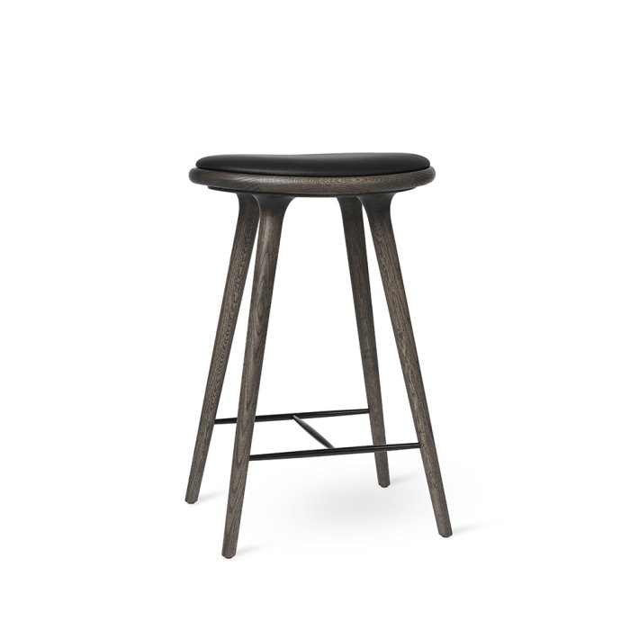 Mater - High Stool | Leather Seat