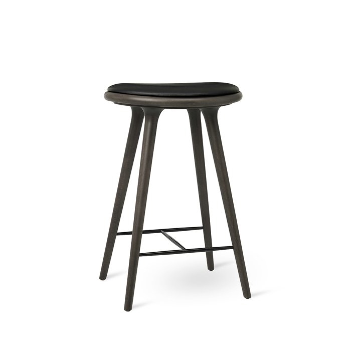 Mater - High Stool | Leather Seat