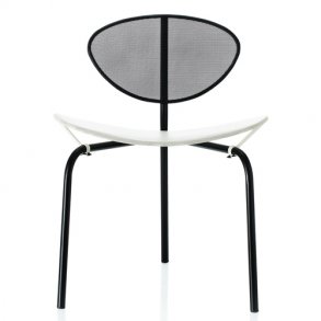 Gubi - Matgot Nagasaki Dining Chair | Cream White | Semi Matt