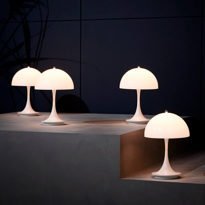 Louis Poulsen - Panthella 160 Portable | Hvid opalt akryl