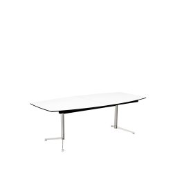 Paustian - Spinal Table Boatshape m. udtrk | Small, Krom stel