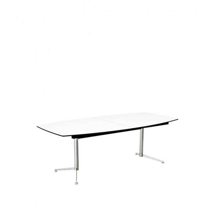 Paustian - Spinal Table Boatshape m. udtrk | Large, Krom stel