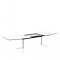 Paustian - Spinal Table Boatshape m. udtrk | Large, Krom stel