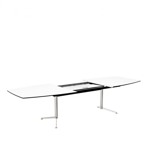 Paustian - Spinal Table Boatshape m. udtrk | Small, Krom stel