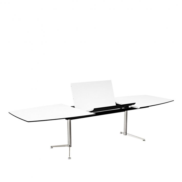 Paustian - Spinal Table Boatshape m. udtrk | Large, Krom stel