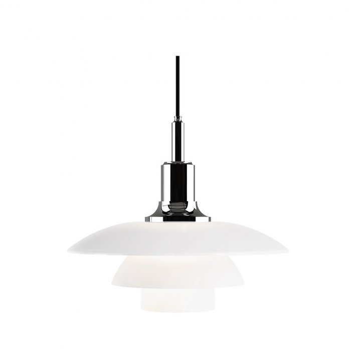 Louis Poulsen - PH 3&frac12;-3 Glas Pendel |&nbsp;H�jglansforkromet