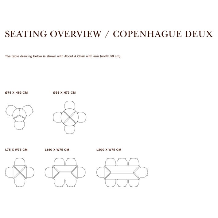 HAY - Copenhague Deux 210 | L140