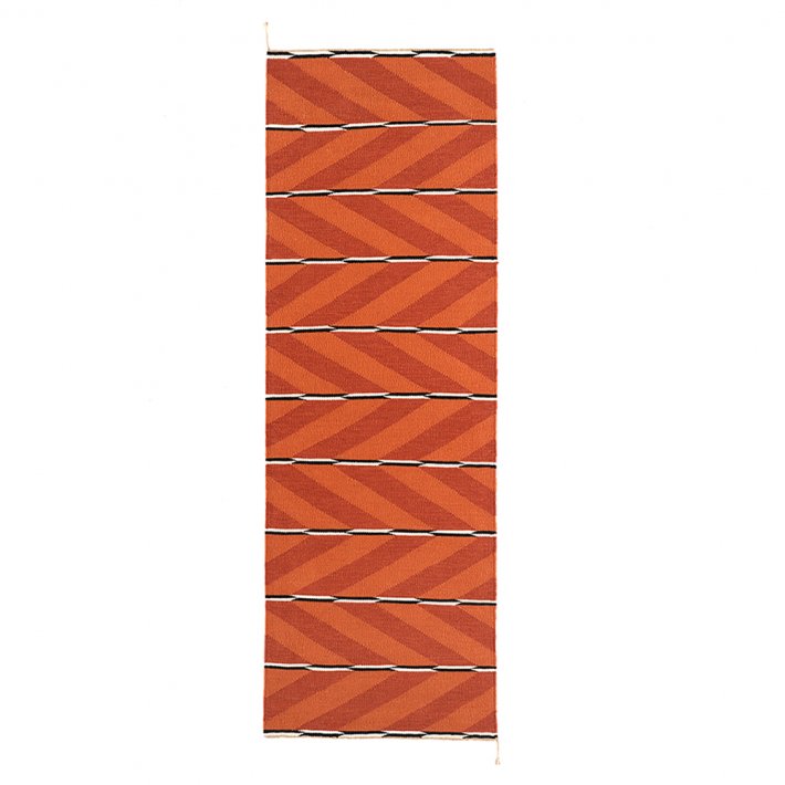 NORDICMODERN - VK-6 Tppe | Orange/Rd | 80 x 240 cm